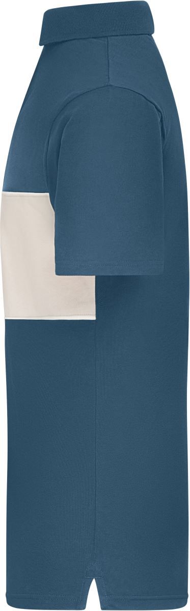 8050 | Bio Polo "Colour-Block" (sandstone)