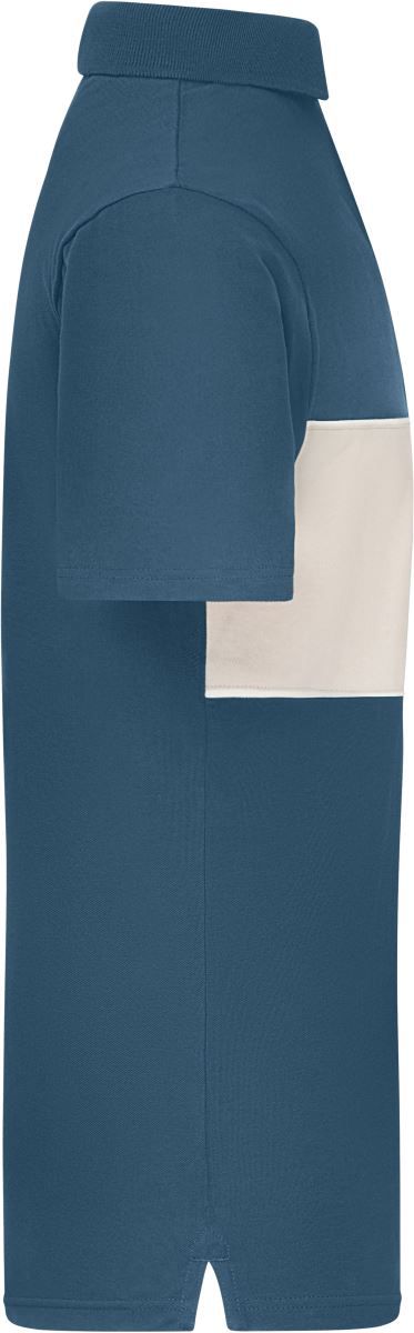 8050 | Bio Polo "Colour-Block" (sandstone)