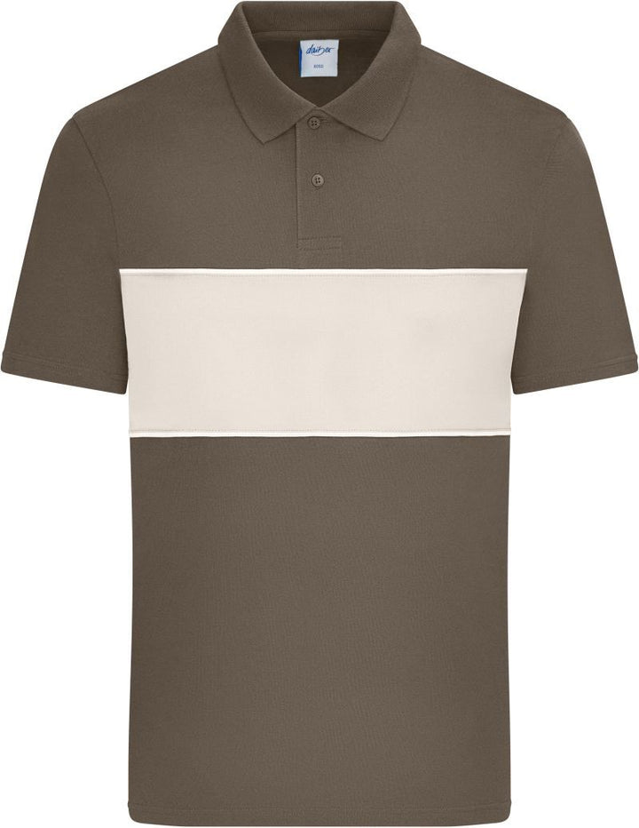 8050 | Bio Polo "Colour-Block" (sandstone)