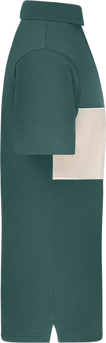 8050 | Bio Polo "Colour-Block" (sandstone)