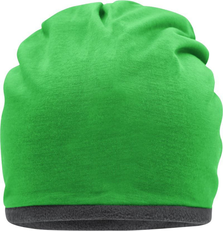 MB 7131 | Jersey Beanie mit Fleecefutter (carbon)