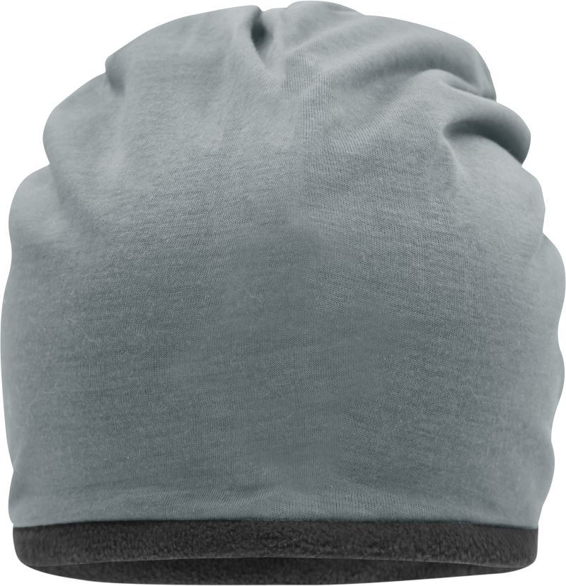 MB 7131 | Jersey Beanie mit Fleecefutter (carbon)