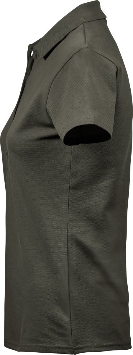 TJ 145 | Schweres Damen Luxus Stretch Piqué Polo (deep green)