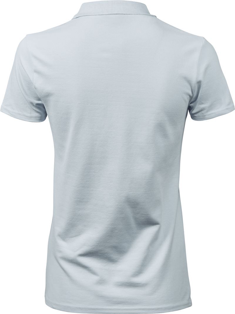 TJ 145 | Schweres Damen Luxus Stretch Piqué Polo (ice blue)