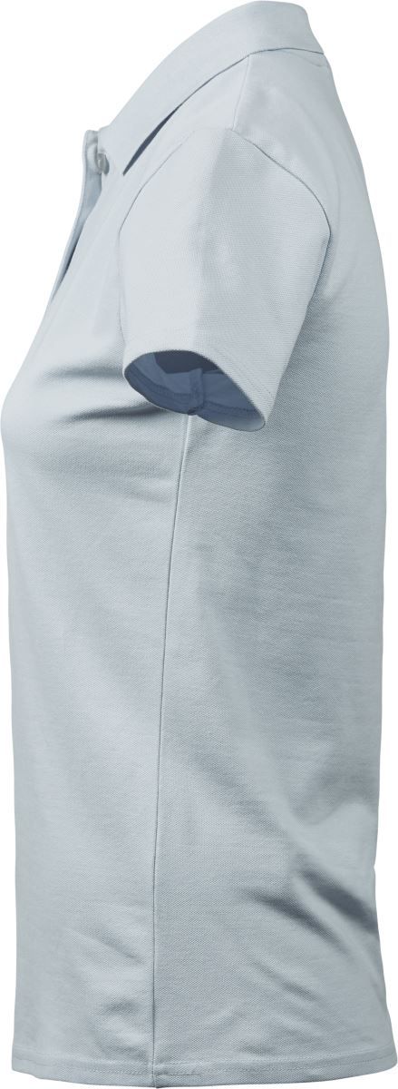 TJ 145 | Schweres Damen Luxus Stretch Piqué Polo (ice blue)