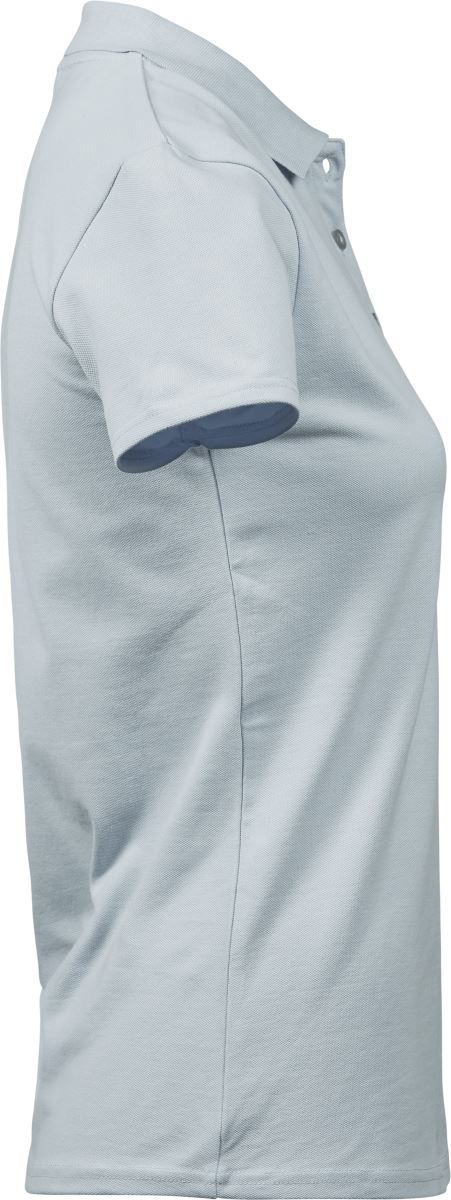 TJ 145 | Schweres Damen Luxus Stretch Piqué Polo (ice blue)