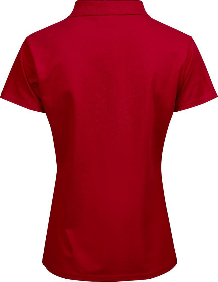 TJ 145 | Schweres Damen Luxus Stretch Piqué Polo (red)