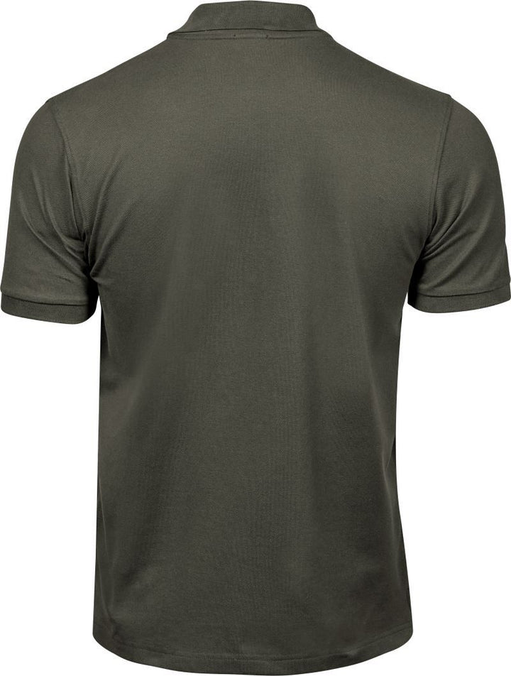 TJ 1405 | Schweres Herren Luxus Stretch Piqué Polo (deep green)