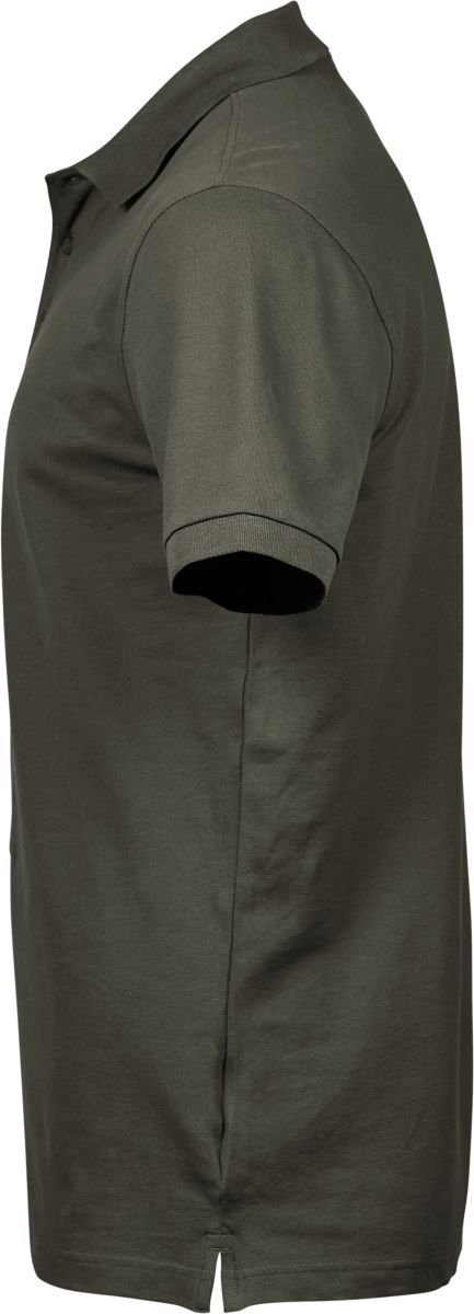 TJ 1405 | Schweres Herren Luxus Stretch Piqué Polo (deep green)