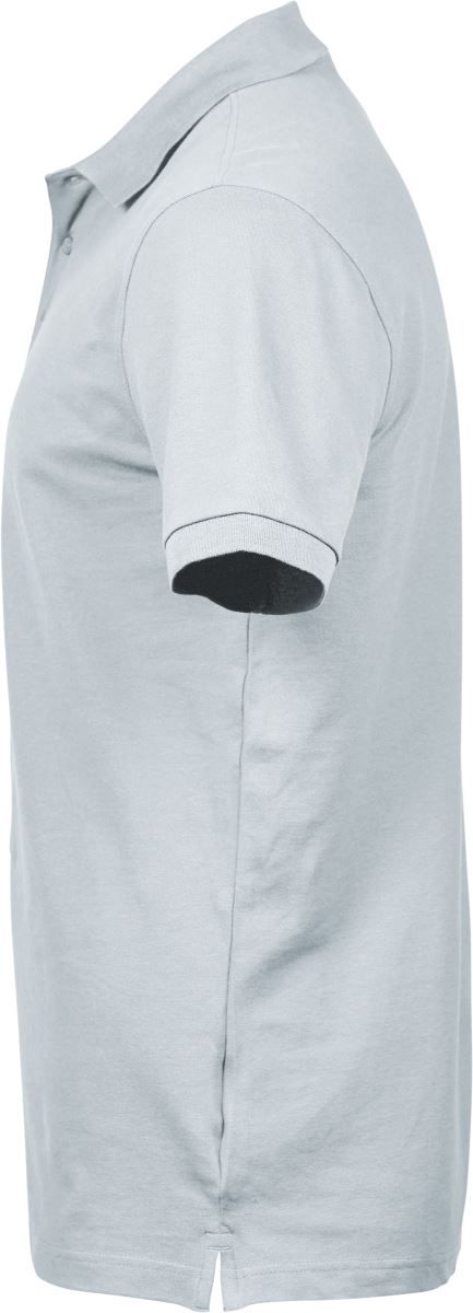 TJ 1405 | Schweres Herren Luxus Stretch Piqué Polo (ice blue)