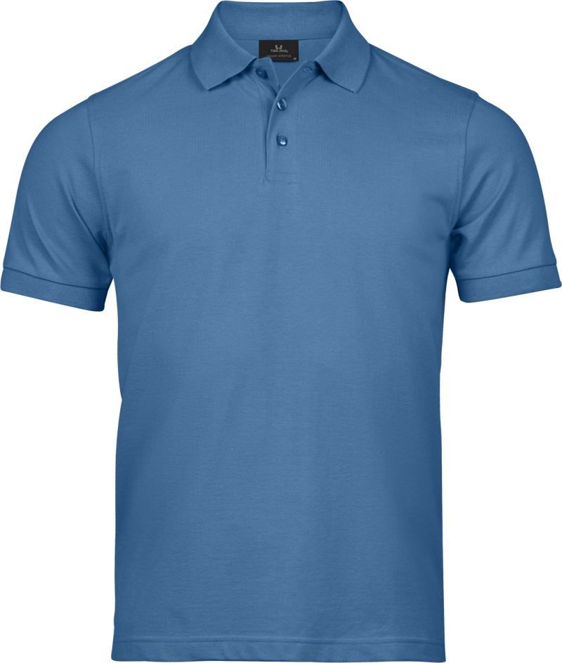 TJ 1405 | Schweres Herren Luxus Stretch Piqué Polo (ocean blue)
