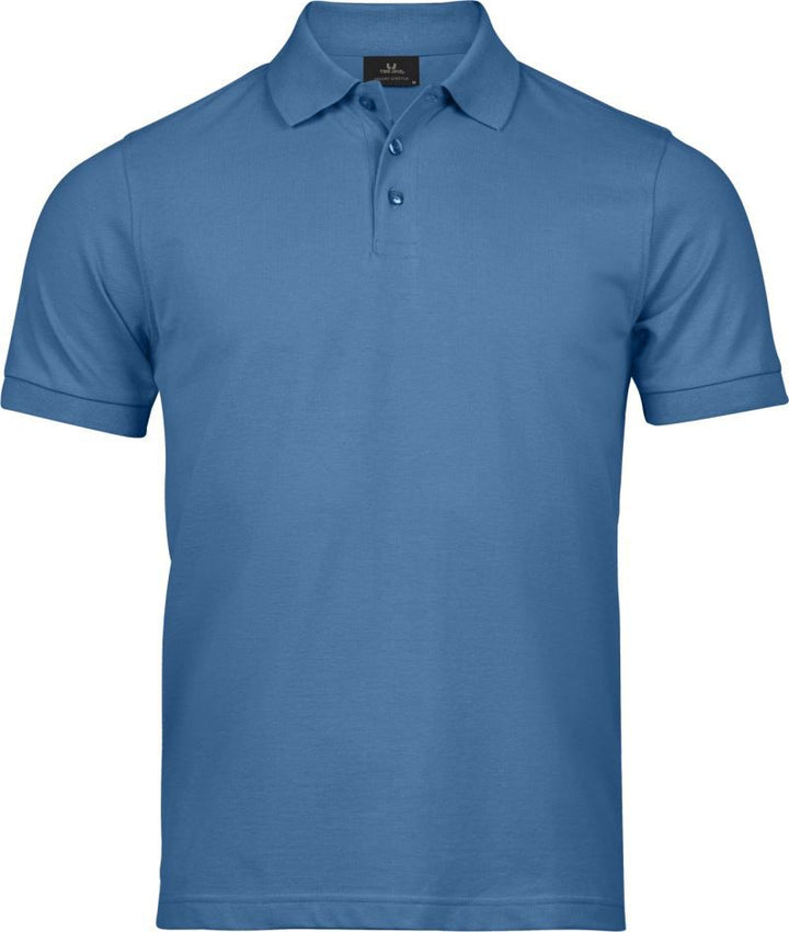 TJ 1405 | Schweres Herren Luxus Stretch Piqué Polo (ocean blue)