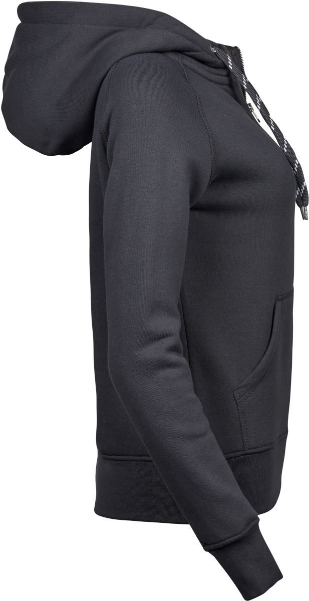 TJ 5436 | Damen Kapuzen Sweatjacke (dark grey)