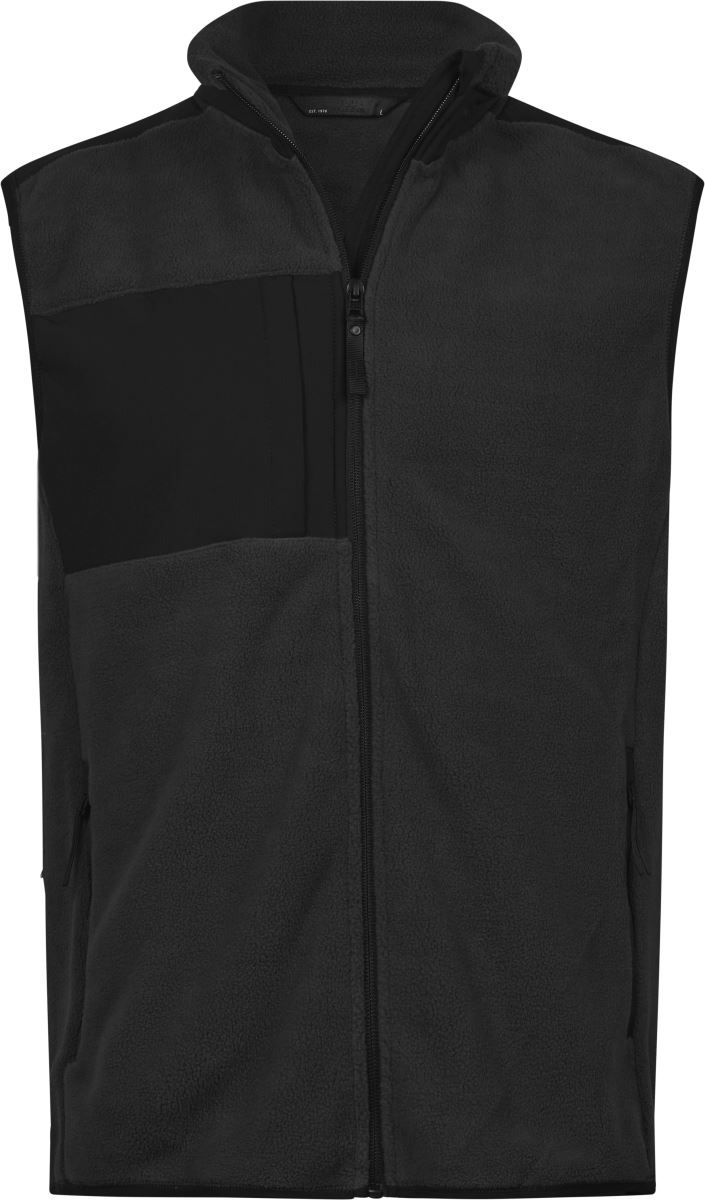 TJ 9122 | Herren Fleece Bodywarmer "Mountain" (black)