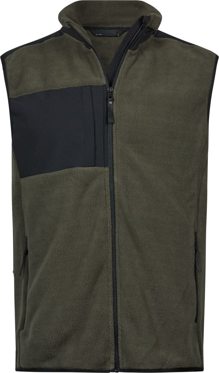TJ 9122 | Herren Fleece Bodywarmer "Mountain" (black)