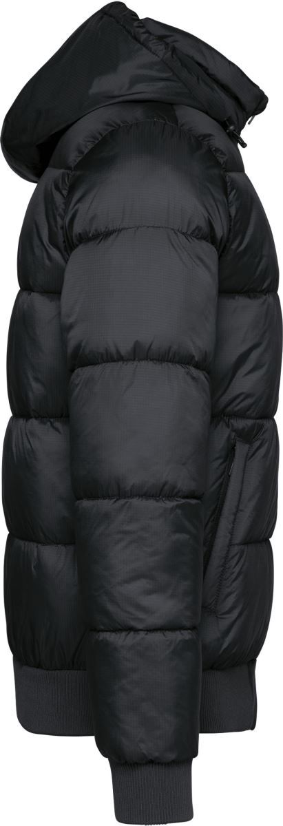 K 6166 | Ripstop Jacke mit Kapuze (black)
