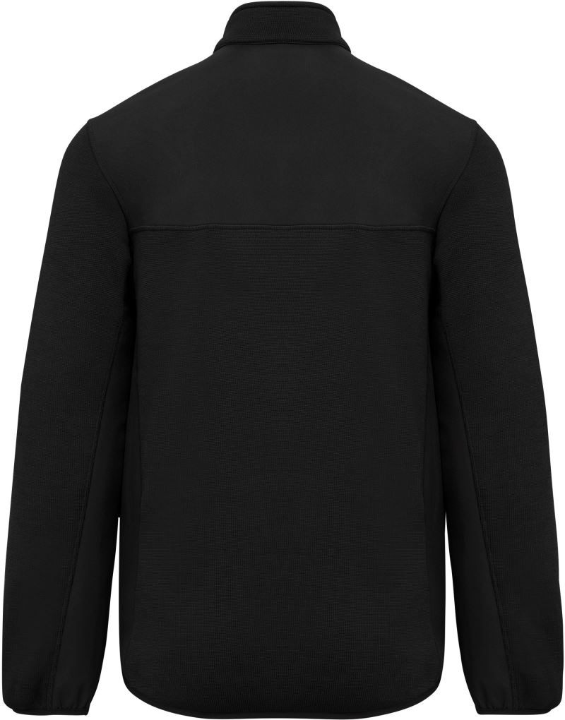 WK 9108 | Herren Workwear Strickfleece Jacke (black)
