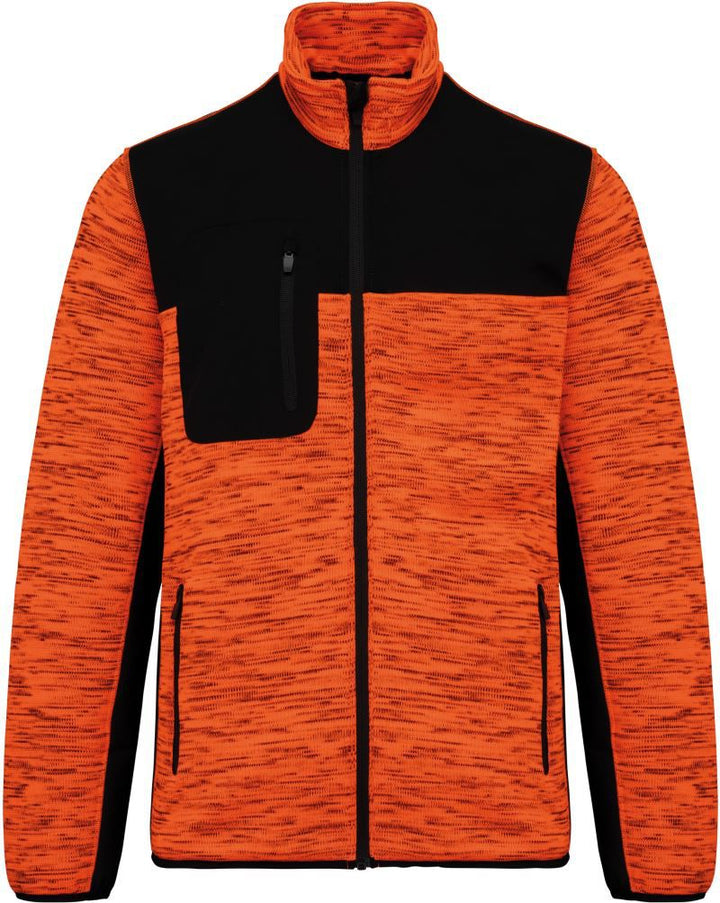 WK 9108 | Herren Workwear Strickfleece Jacke (black)