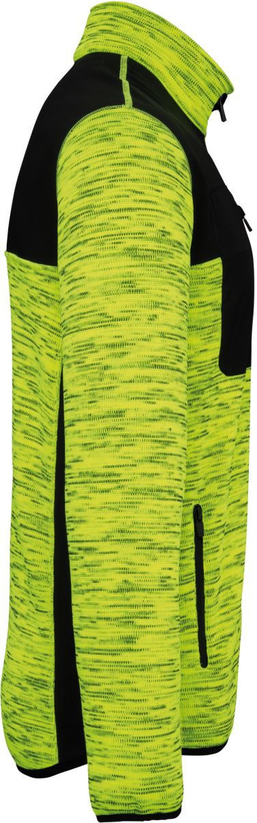 WK 9108 | Herren Workwear Strickfleece Jacke (black)