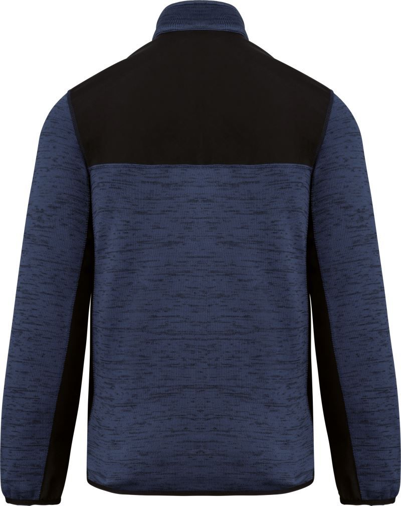 WK 9108 | Herren Workwear Strickfleece Jacke (black)