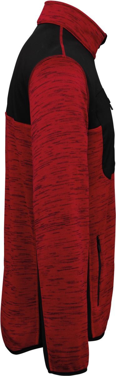 WK 9108 | Herren Workwear Strickfleece Jacke (black)