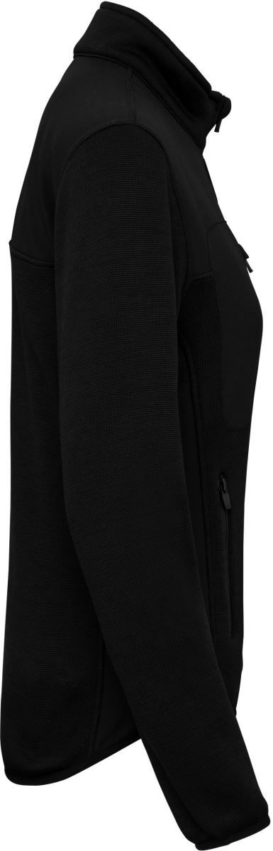 WK 9109 | Damen Workwear Strickfleece Jacke (black)