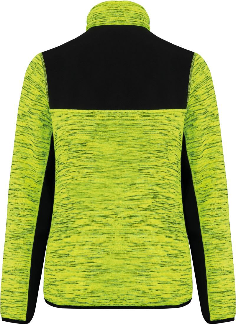 WK 9109 | Damen Workwear Strickfleece Jacke (black)