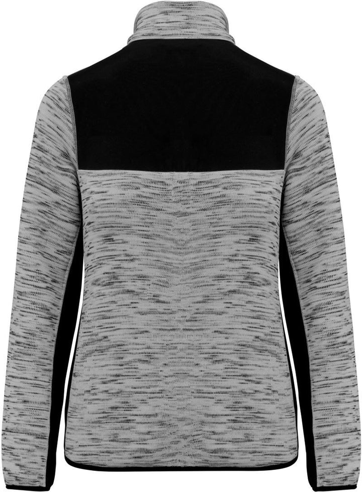 WK 9109 | Damen Workwear Strickfleece Jacke (black)