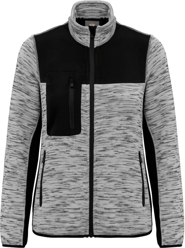WK 9109 | Damen Workwear Strickfleece Jacke (black)