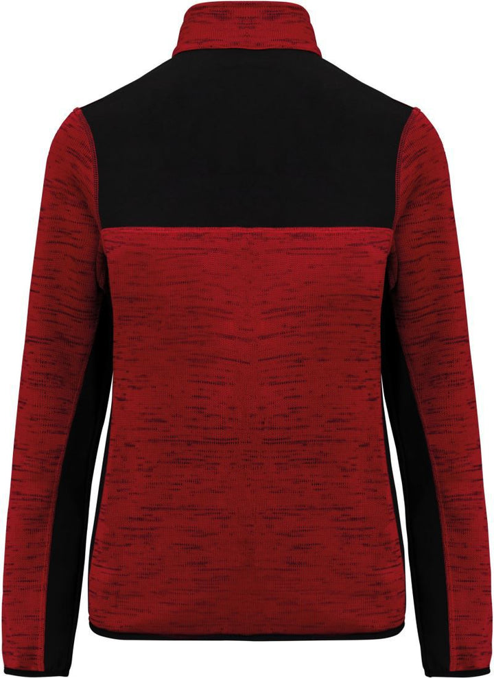 WK 9109 | Damen Workwear Strickfleece Jacke (black)