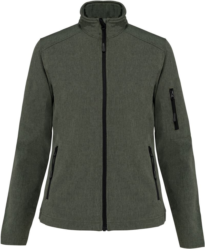 K 400 | Damen 3-Lagen Softshell Jacke (marl green)