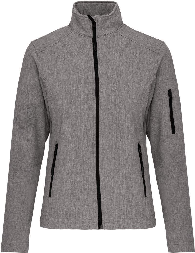 K 400 | Damen 3-Lagen Softshell Jacke (marl grey)