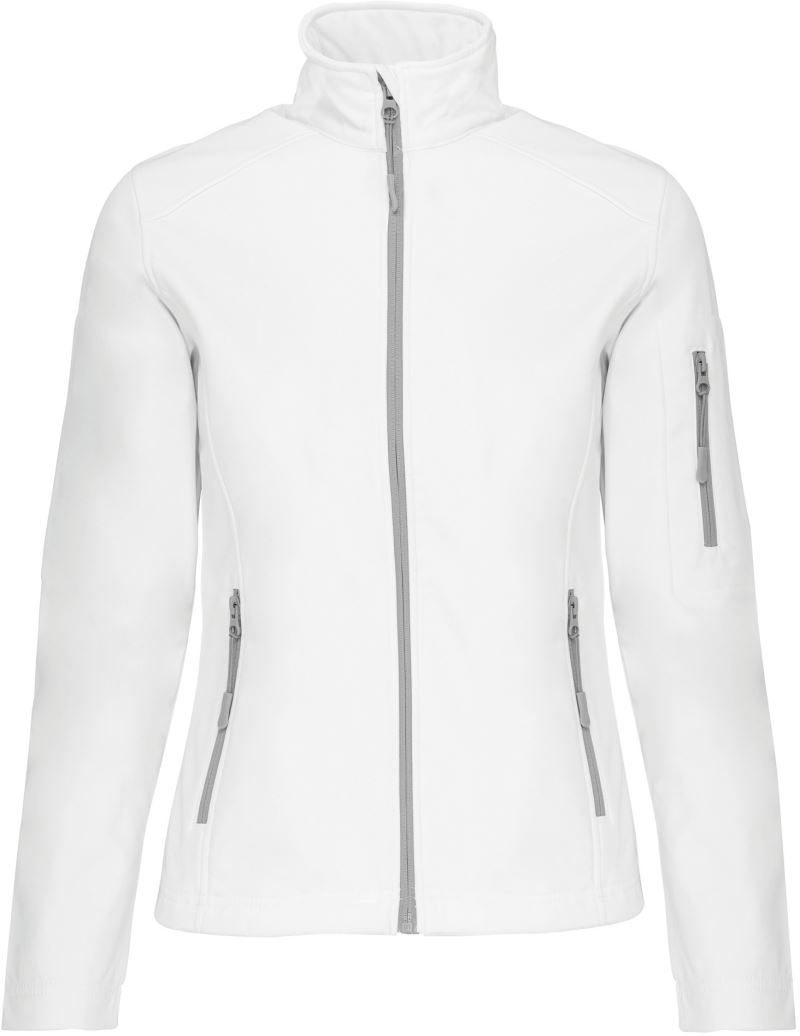 K 400 | Damen 3-Lagen Softshell Jacke (white)