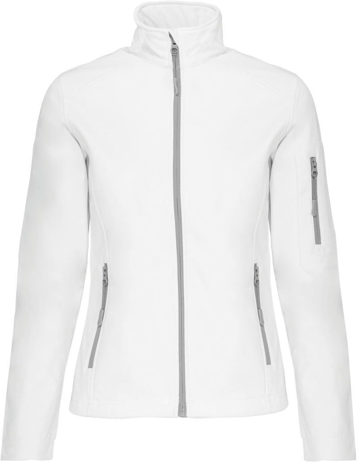 K 400 | Damen 3-Lagen Softshell Jacke (white)