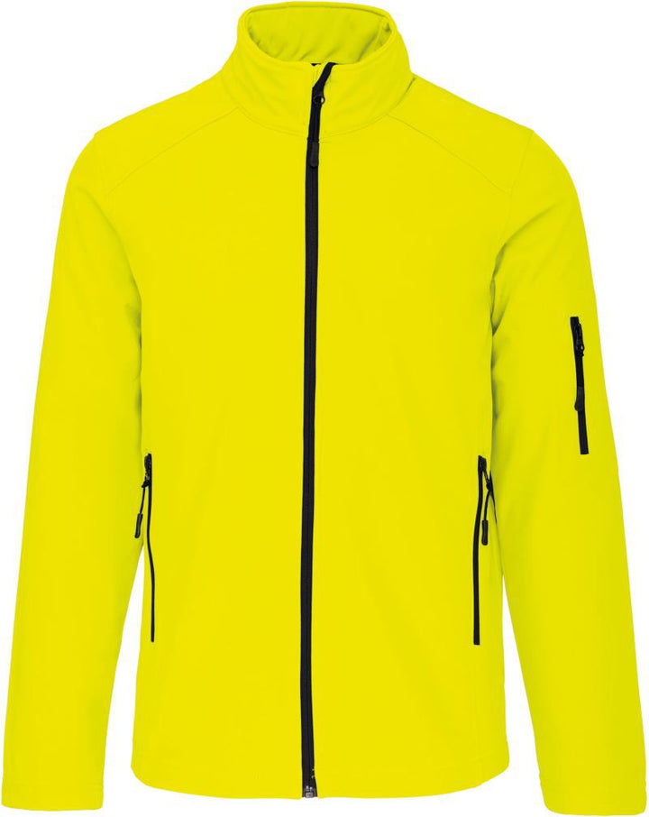 K 401 | Herren 3-Lagen Softshell Jacke (fluorescent yellow)