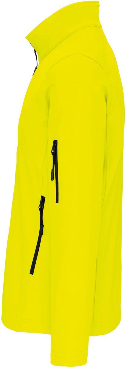 K 401 | Herren 3-Lagen Softshell Jacke (fluorescent yellow)