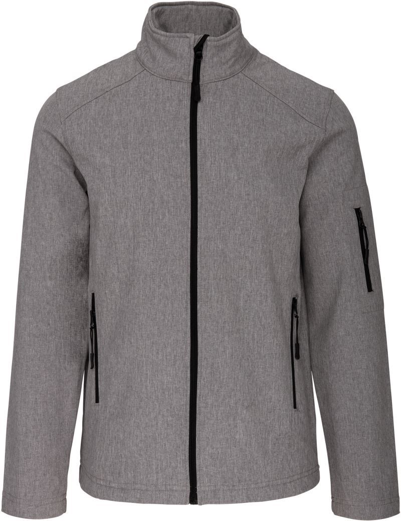 K 401 | Herren 3-Lagen Softshell Jacke (marl grey)