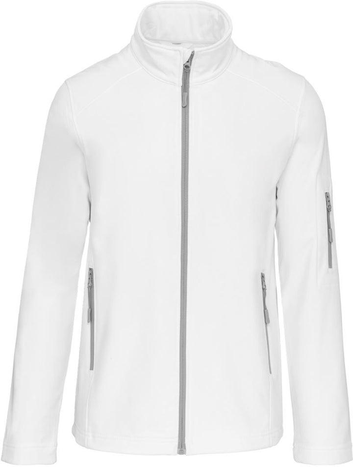 K 401 | Herren 3-Lagen Softshell Jacke (white)