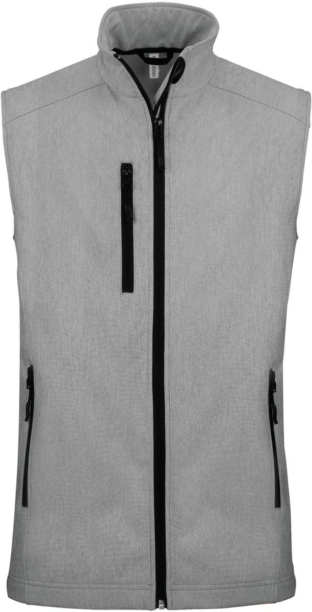 K 403 | Herren 3-Lagen Softshell Gilet (marl grey)