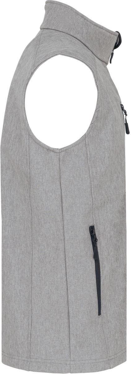 K 403 | Herren 3-Lagen Softshell Gilet (marl grey)