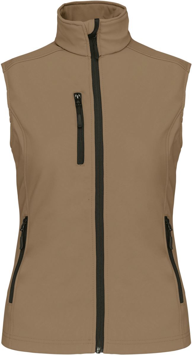 K 404 | Damen 3-Lagen Softshell Gilet (camel)