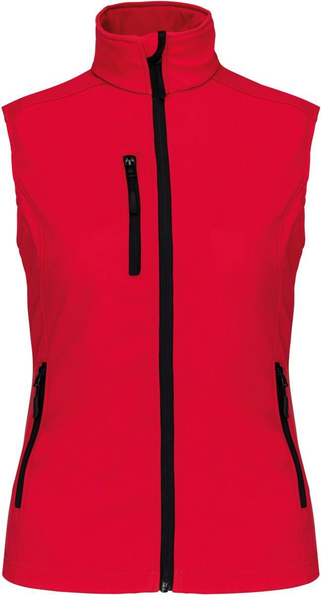 K 404 | Damen 3-Lagen Softshell Gilet (red)