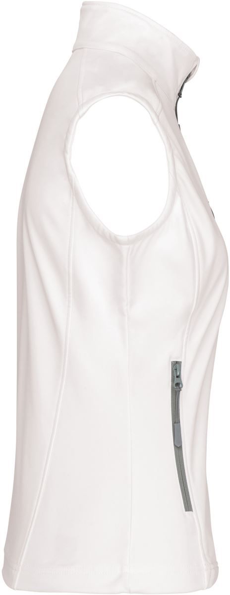 K 404 | Damen 3-Lagen Softshell Gilet (white)