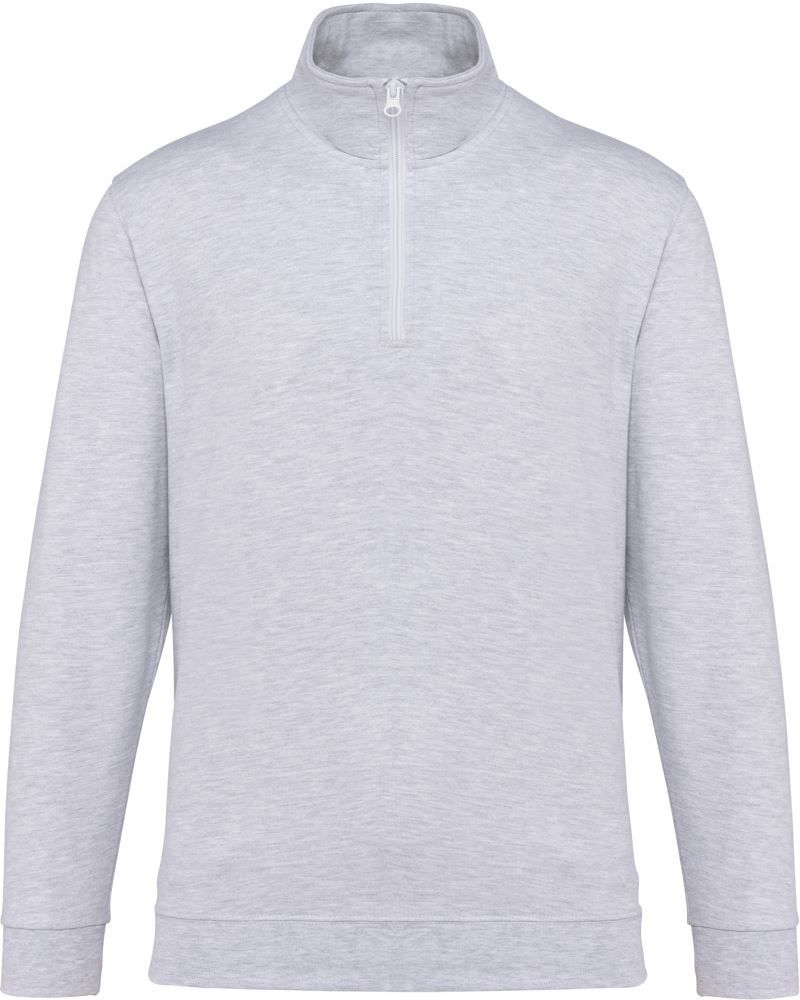 K 478 | Sweater mit 1/4 Zip (ash heather)