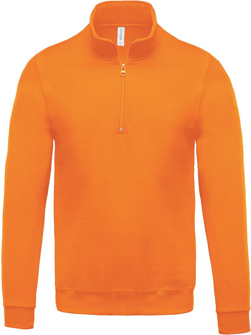 K 478 | Sweater mit 1/4 Zip (orange)