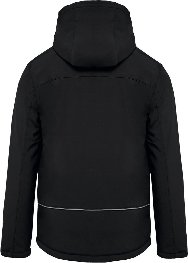 K 650 | Herren 3-Lagen Kapuzen Softshell Parka (black)