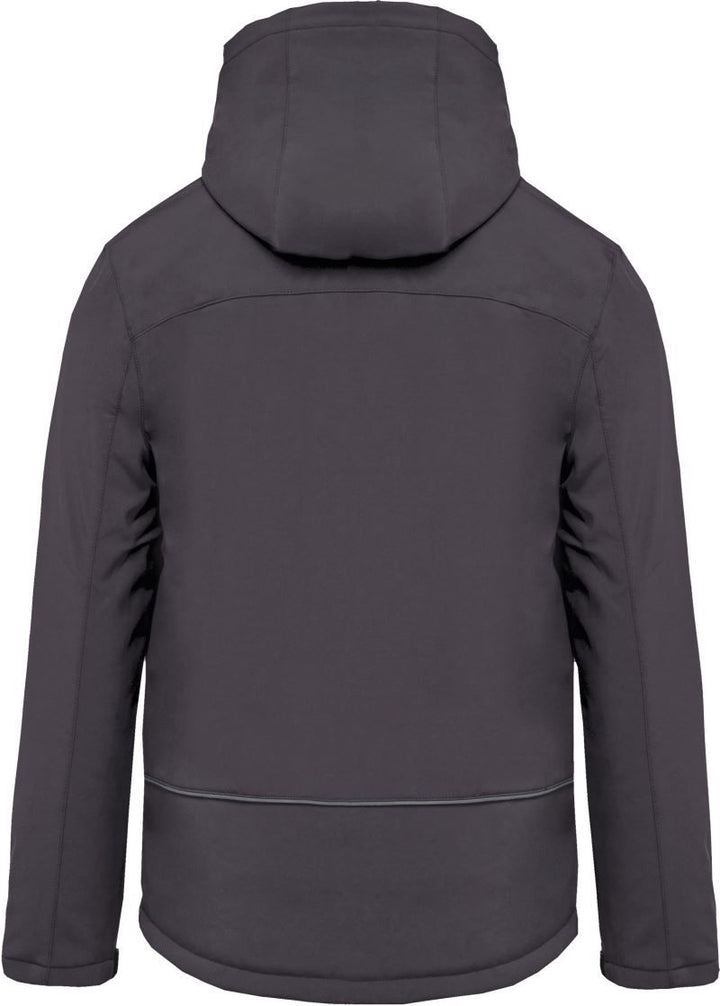 K 650 | Herren 3-Lagen Kapuzen Softshell Parka (titanium)