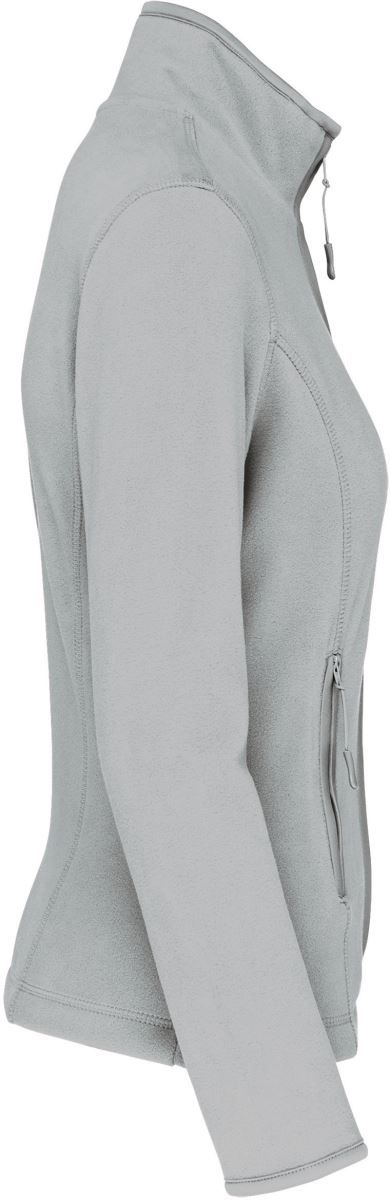 K 907 | Damen Microfleece Jacke "Maureen" (snow grey)