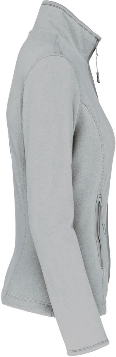 K 907 | Damen Microfleece Jacke "Maureen" (snow grey)