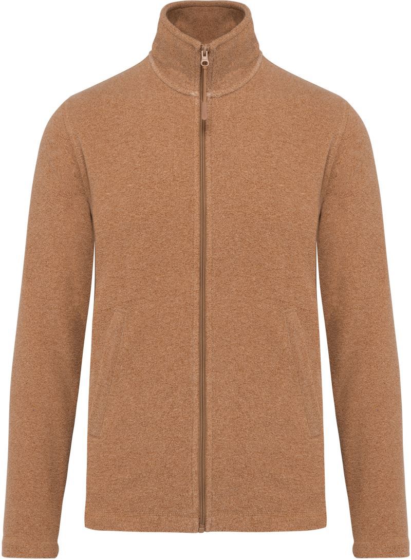 K 911 | Microfleece Jacke "Falco" (camel heather)